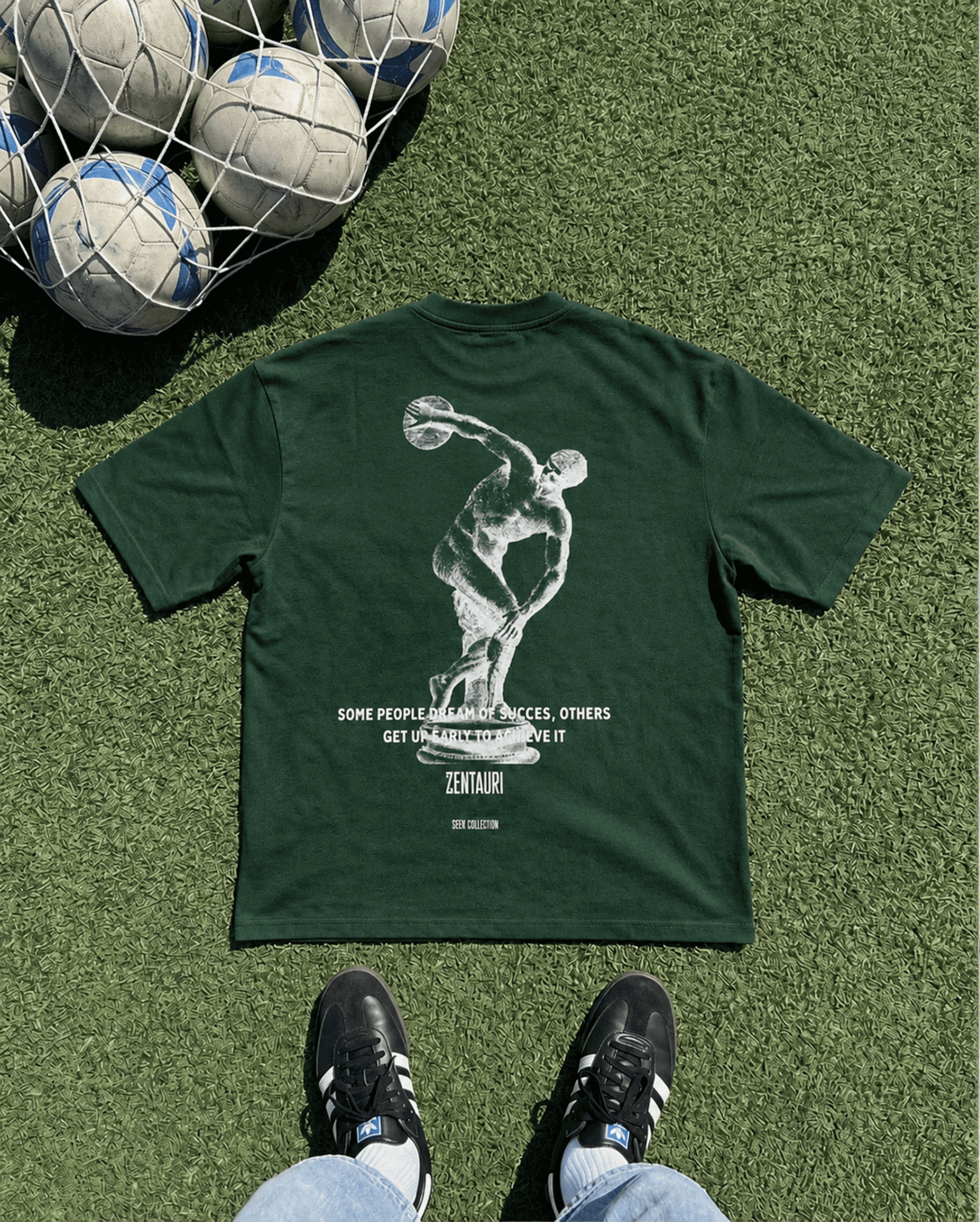 CAMISETA VERDE GRIEGA - 1