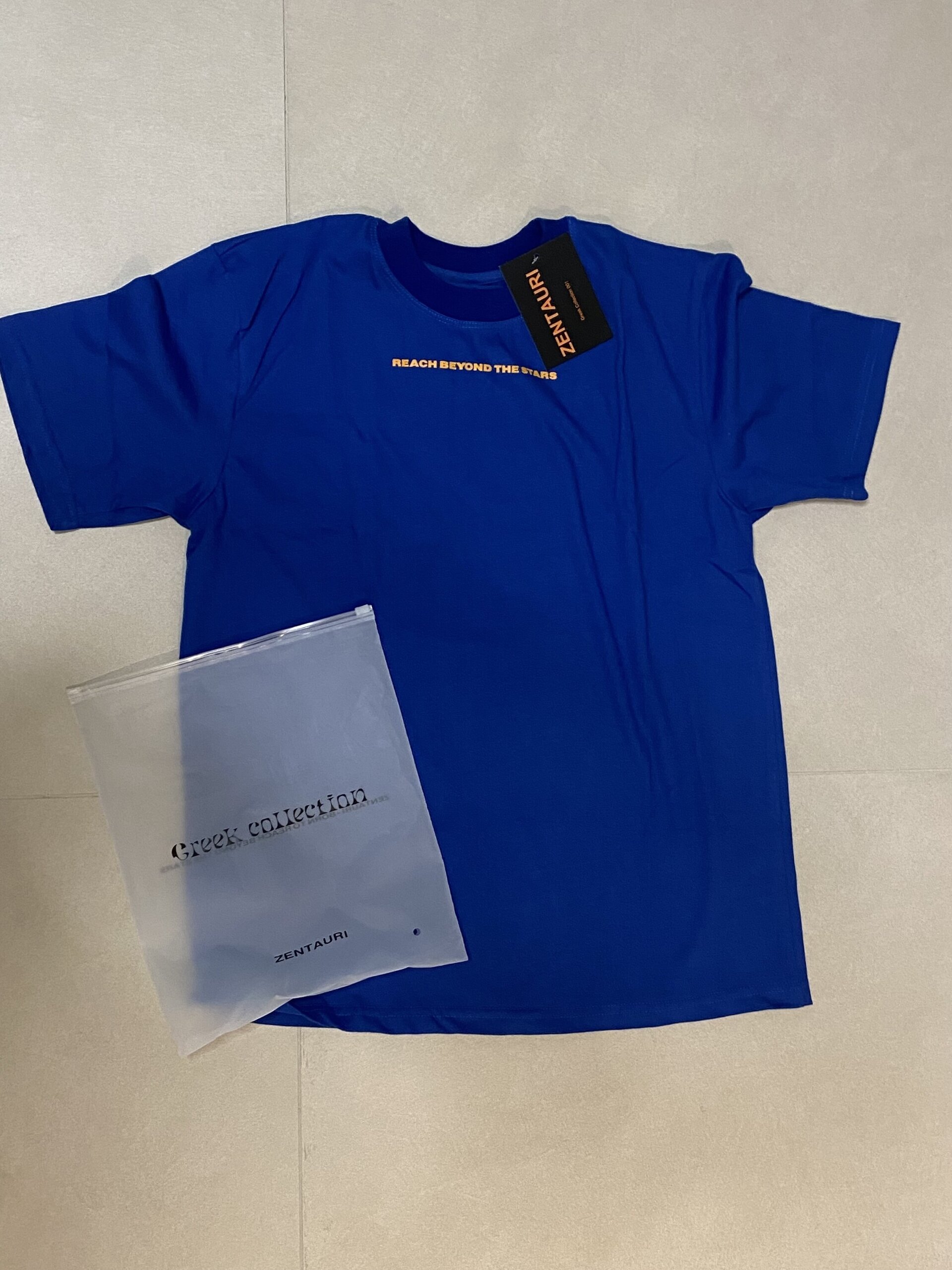 CAMISETA AZUL CABALLO GRIEGO - 3